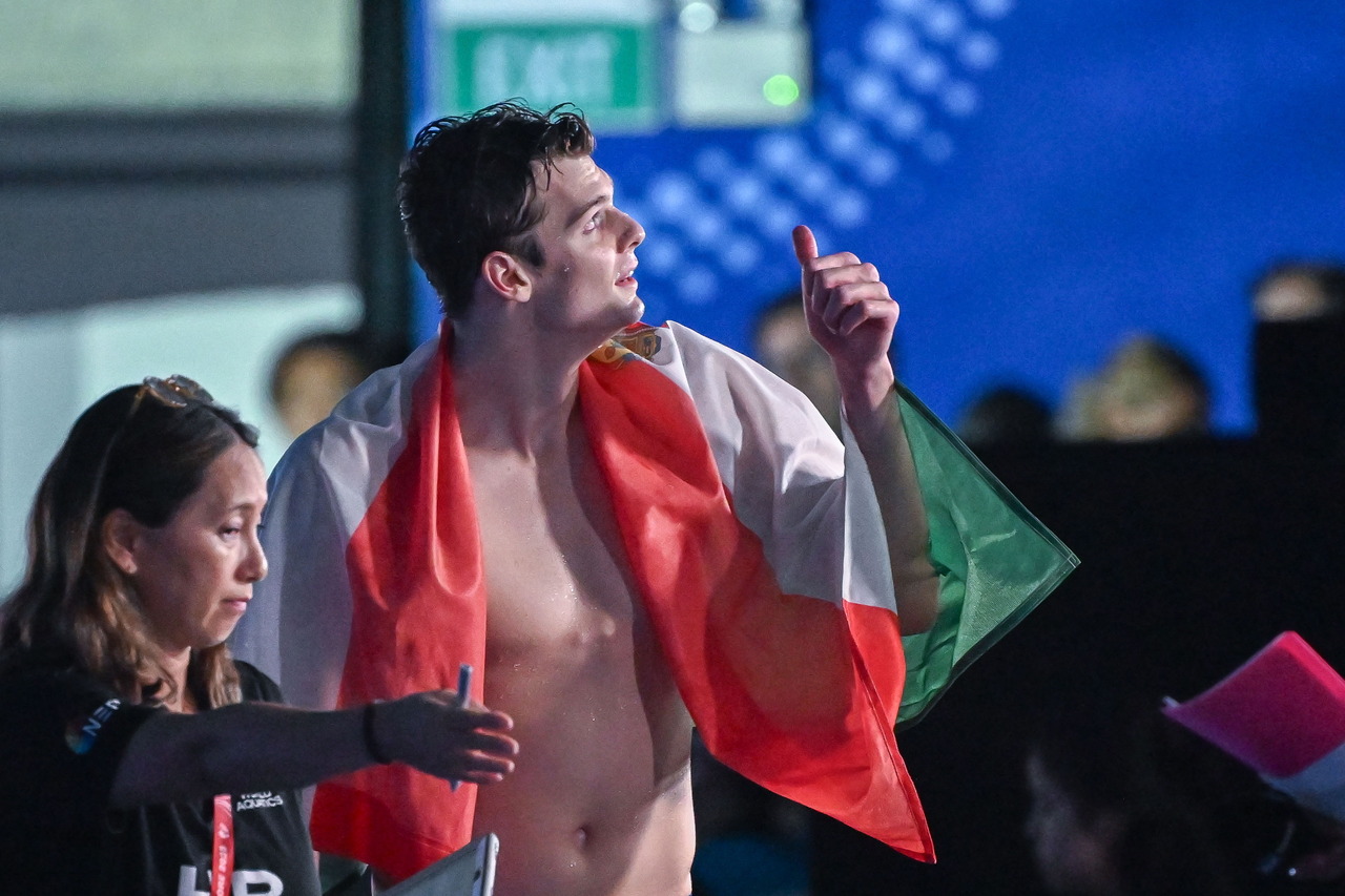 Hubert Kós gold medal swimming2