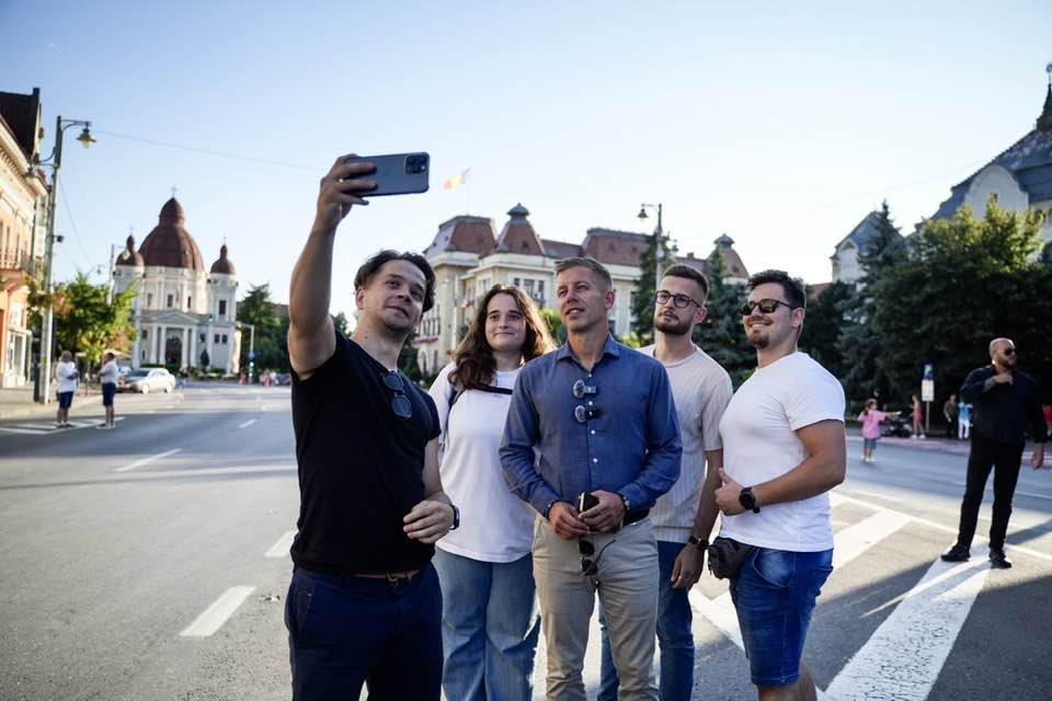 Péter Magyar in Marosvásárhely