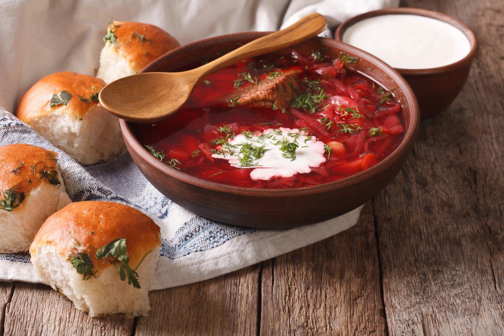 Traditional dishes from the Carpathian Basin borscht