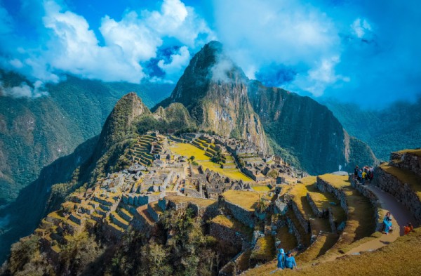 over looking machu picchu