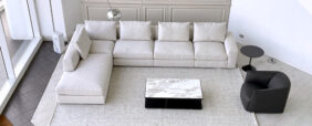 sofa and armchair