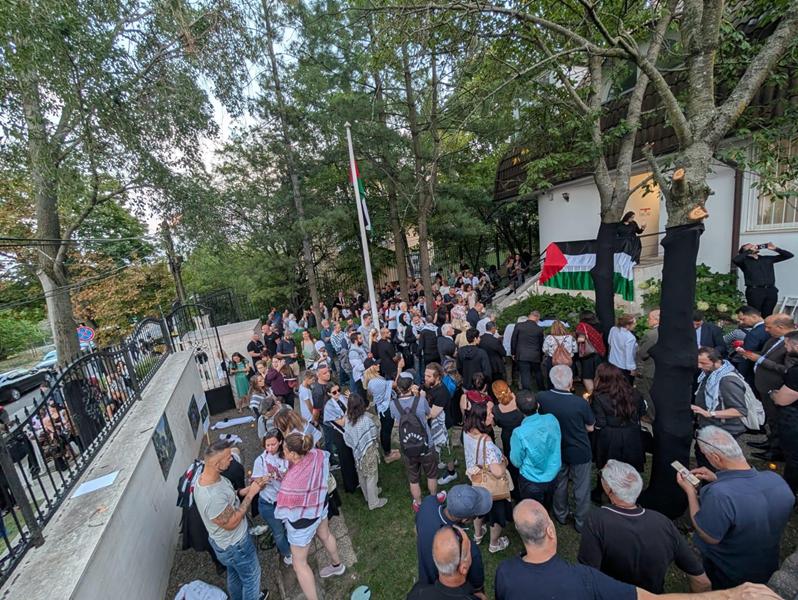 Hundreds join candlelight vigil in Budapest to honour 20,000+ children murdered in Gaza – photos, video